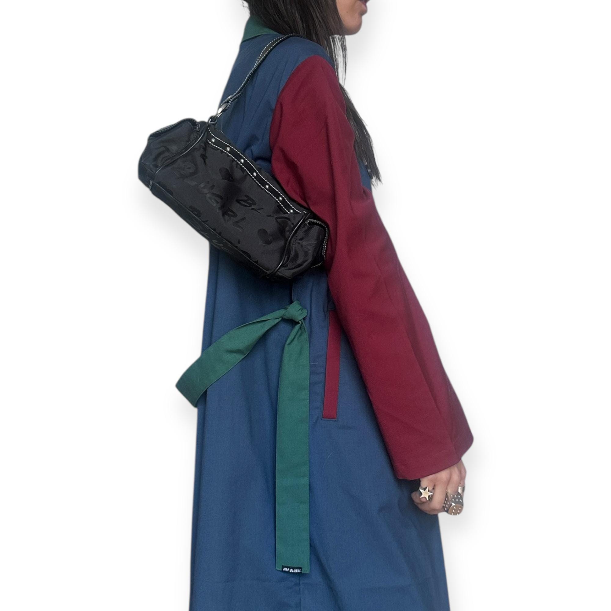 バッグ vintage BLUMARINE ANNA MOLINARI bag y2k Blumarine Bag, Y2k Mini Handbag, Gold Cloth Bag, Small Women's
