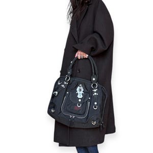 GGL George Gina & Lucy Vintage 90s Y2k Black Multipocket Utility