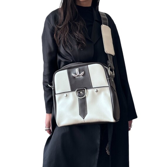DIESEL Vintage 90s Y2k Colorblock Brown White Sporty Crossbody - Etsy