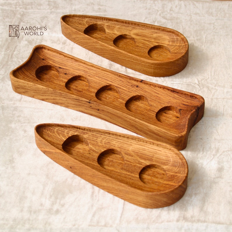 Candle Holder of Reclaimed Oak Wood, House Warming Gift, Handmade Decor ...