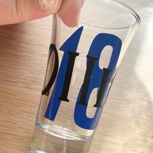 Personalised age glass shot glass