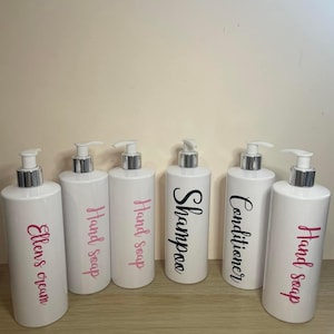 Personalised pump bottle
