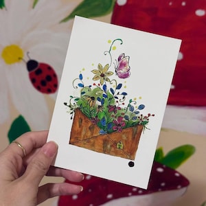 3 impressions d'art 4 x 6" Cartes d'art fantaisistes, art fantaisiste, CottageFairyWorld