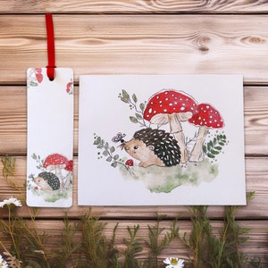 Fairytale meeting- art print 5x7&quot; + bookmark 2x6&quot;, Fairytale art, Whimsical art