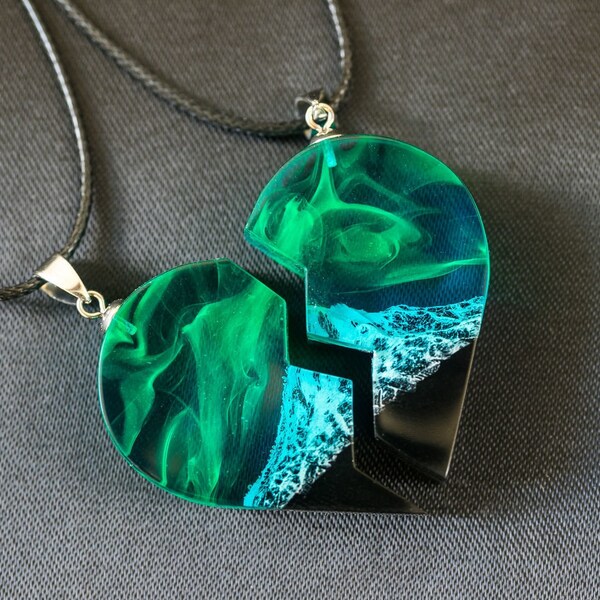 Wood Heart Pendant Etsy