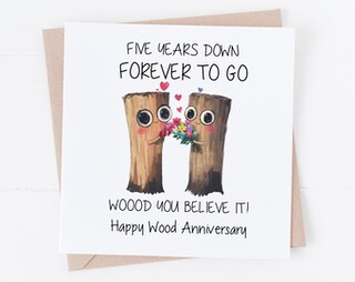 Biglietto D'auguri Per Anniversario A Mamma E Patrigno: Cartolina Con Pinguini Romantici Old English Co.