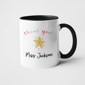 Taza personalizada de agradecimiento al profesor, regalo de fin de curso, agradecimiento al profesor de guardería, obsequio para asistente de enseñanza.