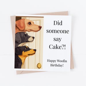 Carte d'anniversaire pour amoureux des chiens, jolie carte d'anniversaire pour maman ou papa, pour chien papa ou maman, pour les meilleures amies et collègues de travail