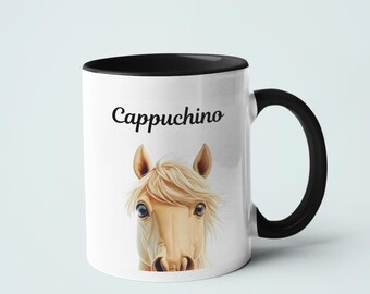 Tazza personalizzata con cavallo Palomino: divertente regalo per gli amanti dei cavalli