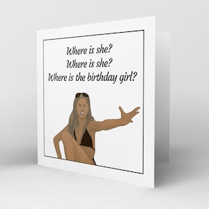 Biglietto di auguri di compleanno di Nikki Grahame - Divertente Nikki Grande Fratello - Biglietto di auguri per la ragazza di compleanno - Chi è lei Rant