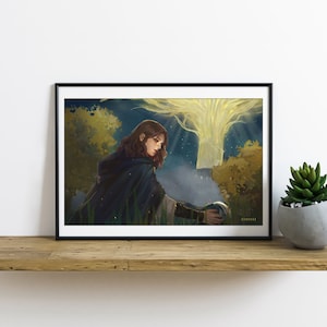 Elden Melina Ring Cartão Postal Arte de Parede Impressão Pôster