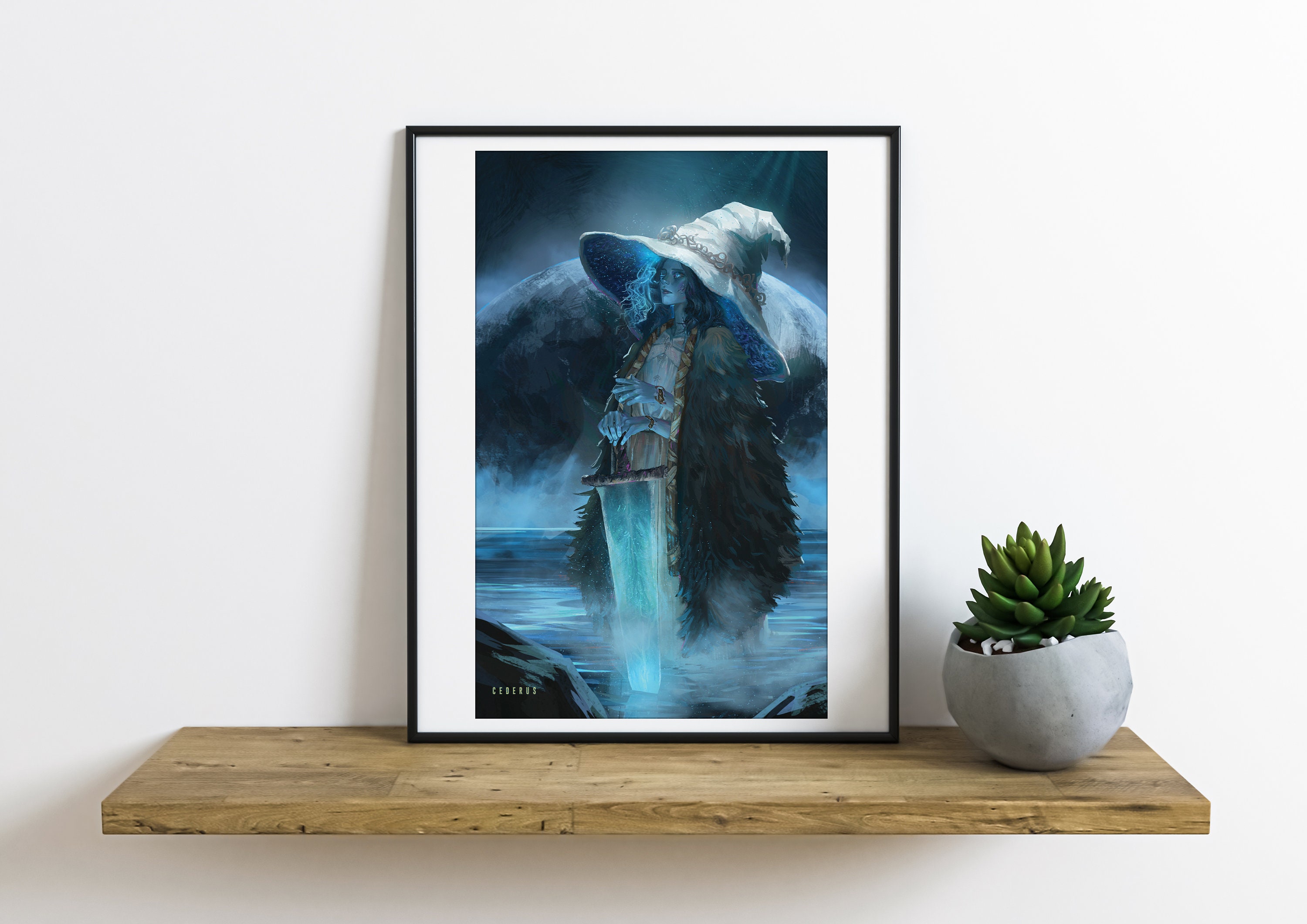 Ranni Fan Art Witch Poster Impressão em tela Arte de parede para casa 1  painel Decorações sem moldura 106 x 60 cm