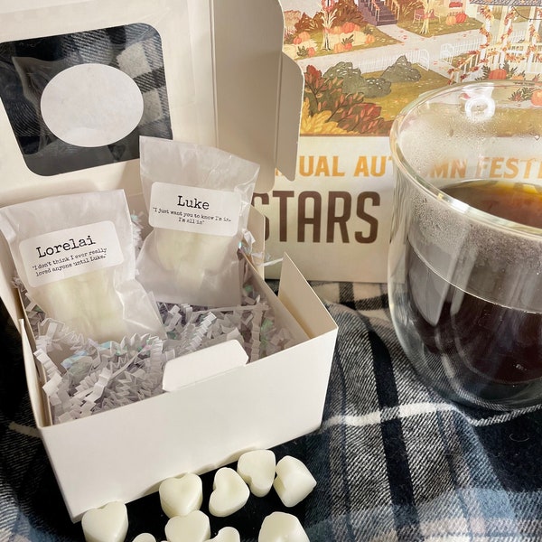 Luke & Lorelai Wax Melt Box | Holiday Gift | Gilmore Girls | Luke Danes | Lorelai Gilmore | Luke and Lorelai | Wax Melt Samples | Gift Box