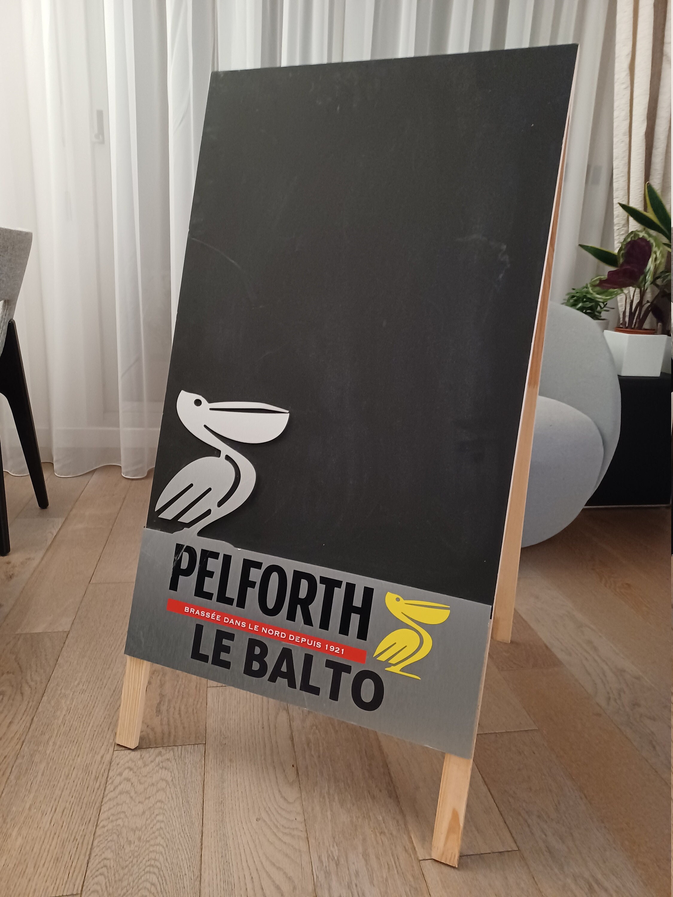 Tableau Ardoise Chevalet Publicitaire - Bière Pelforth Bar, Restaurant, Brasserie, Bistrot Publicité