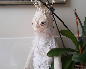 Extraterrestrial art doll, Alien art doll, UFO artist doll, The Watchers doll, The Shining Ones