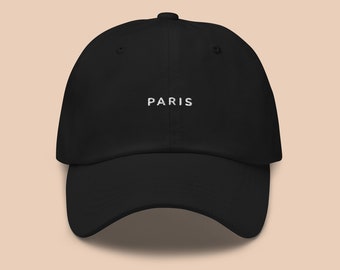 Paris Embroidered Dad Hat, France City Cap, French Travel Souvenir Hat