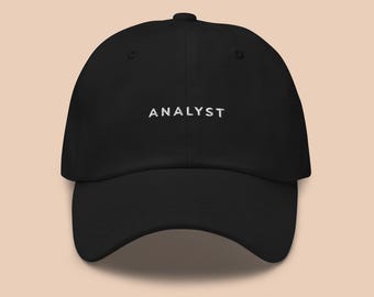 Minimalist Analyst Dad Hat | Data Nerd Cap | Tech Professional Wear