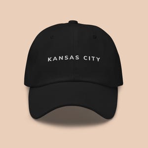 Kansas City Embroidered Dad Hat | Missouri Souvenir Baseball Cap | Gift for Traveller image 1