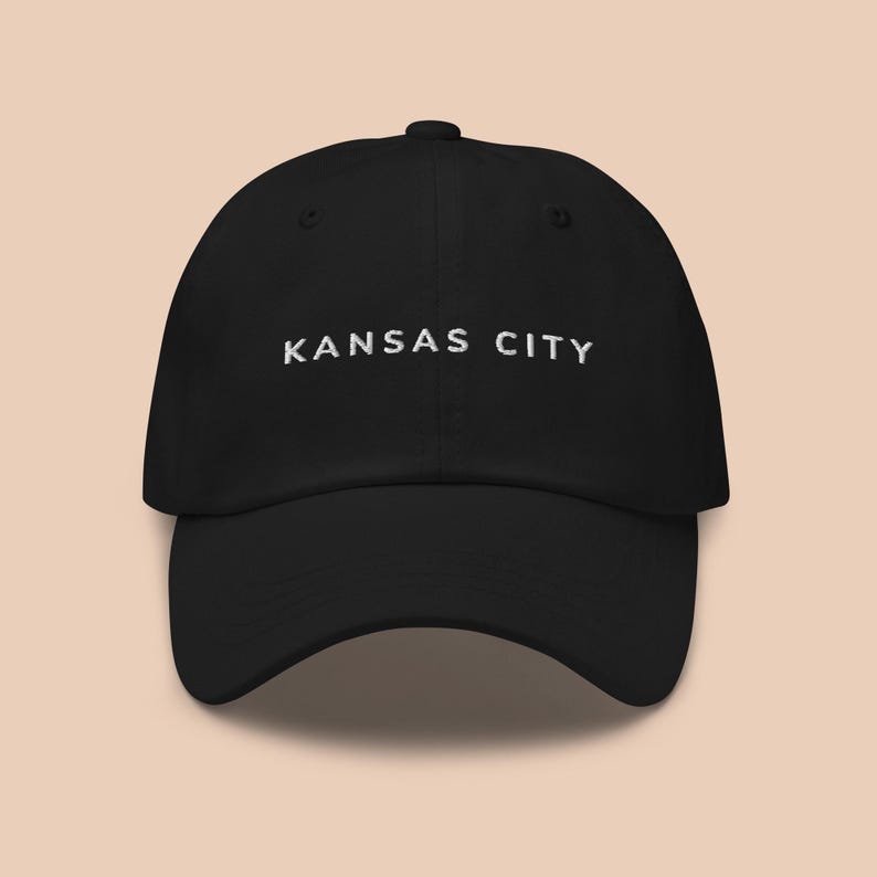 Kansas City Embroidered Dad Hat | Missouri Souvenir Baseball Cap | Gift for Traveller image 1