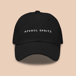 Aperol Spritz Embroidered Hat | Cocktail Gift Idea for Lovers, Husband, Friends