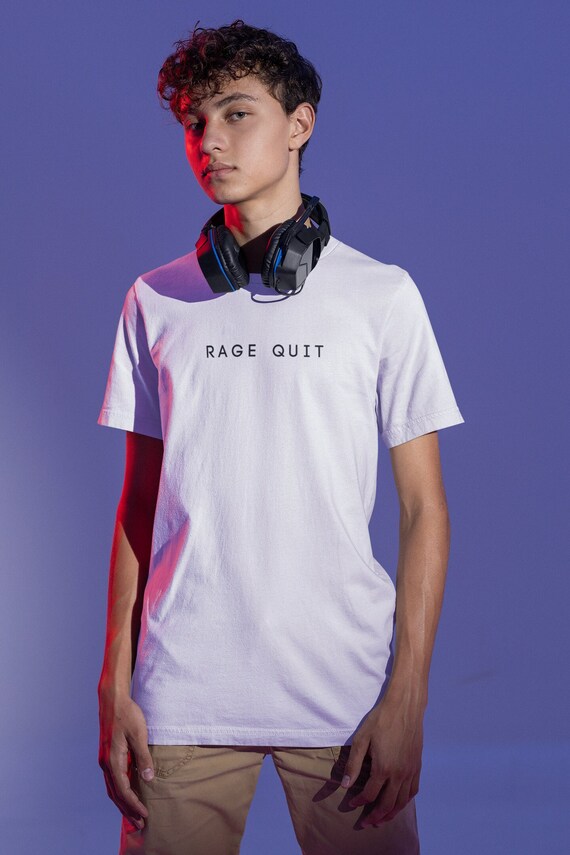 Gaming Shirt Rage Quit League of Legends Gift T-shirt Unisex 