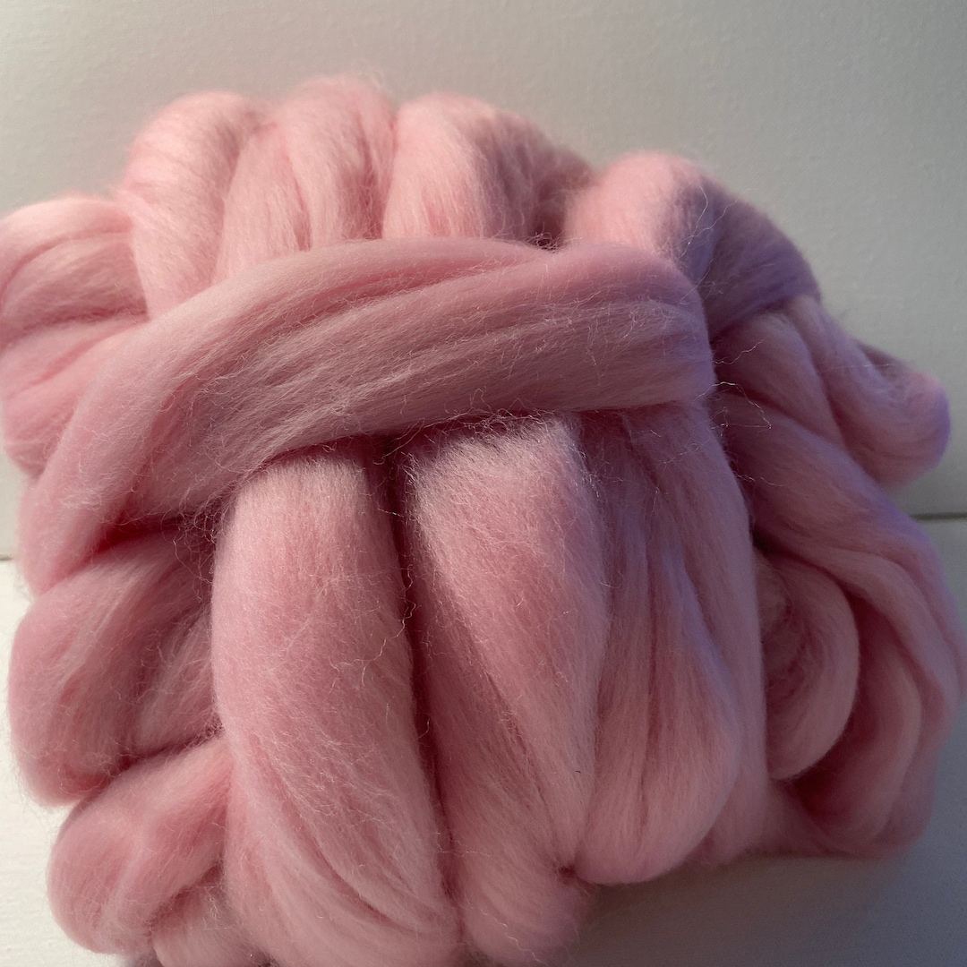 Merino Wool Roving! Wool Roving, Soft Pink Roving 10.72 OZ - Etsy
