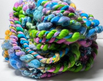 Art Yarn - Handspun art yarn - Yarn - Wool - Merino - crochet - knit - chunky yarn - weaving - craft yarn - yarn art -  -  28 yards totaL