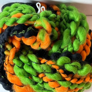 Handspun art yarn - yarn -art yarn - weaving - yarn art - craft yarn - crochet - merino - chunky yarn - knit - wool  - 32 yds total