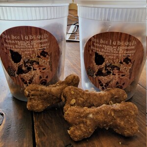 Boo Boo La&#39;Beauds handmade, natural, high protein gourmet goatmilk doggie treats!