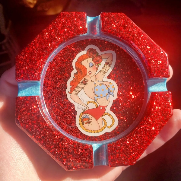 Jessica Rabbit Sexy Pin Up Girl Ashtray