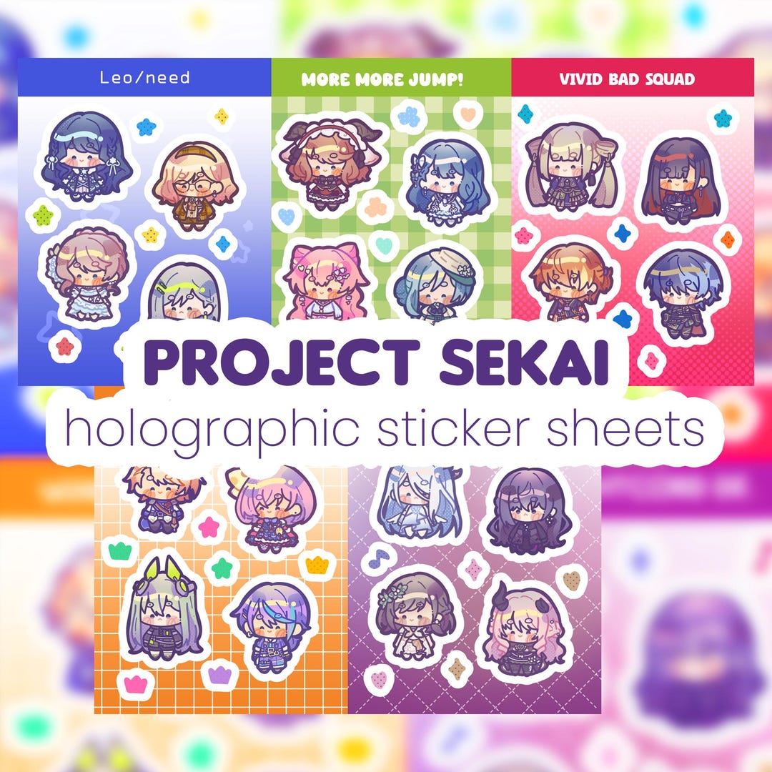 Project Sekai Holographic Sticker Sheet - Etsy