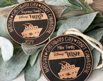 Disney Wish Cruise Ornaments Disney Cruise Line Ornament Disney Fish Extender Gift Exchange Disney Cruise Ornament Exchange