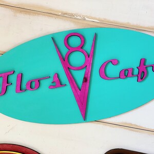 Disney Pixar Cars Inspired Flo's V8 Cafe Sign - Etsy