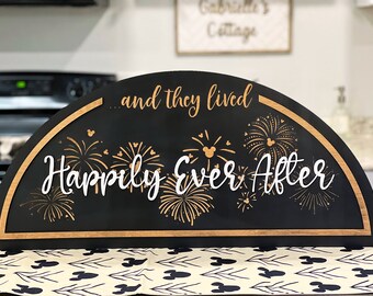 They Lived Happily Ever After Mickey Fireworks Disney Home Decor