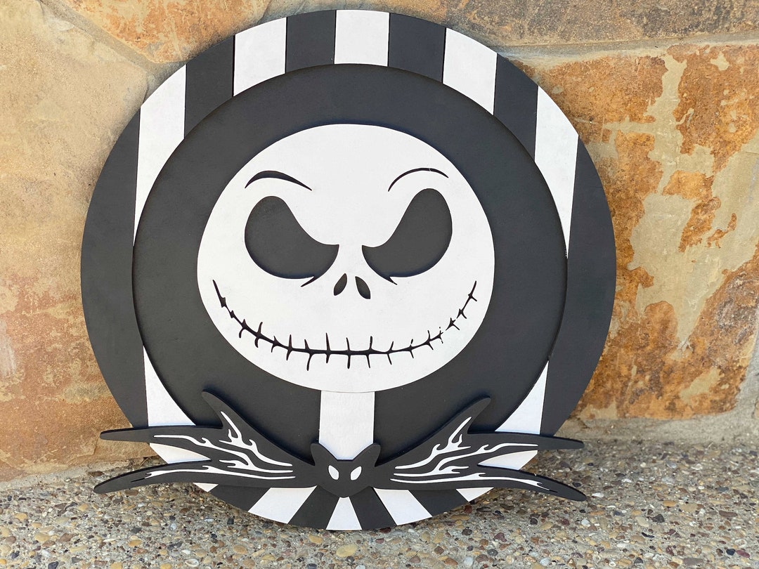Jack Skellington Wall Decor Disney Jack Skellington Etsy