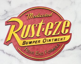 Disney Pixar Cars Inspired Rust-eze Sign