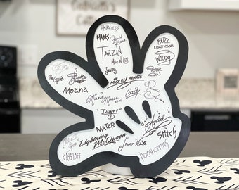 Disney Character Signatures - Mickey Hand Disney Autograph Sign