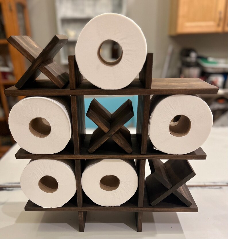 Tic Tac Toe Toilet Paper Storage Etsy