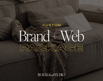 Custom Brand + Website Package | Brand Identity Kit | Brand Strategy | Business Branding | Showit Website | Website Template Design