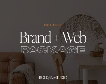 Deluxe Brand + Website Package | Brand Identity Kit | Brand Strategy | Business Branding | Showit Website | Website Template | Web Design