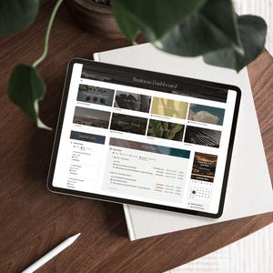 Notion Business Dashboard Template | Aesthetic Notion Templates for Designers and Creatives