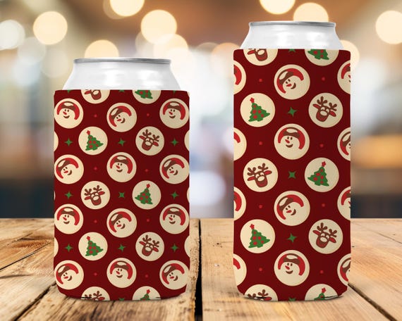 Christmas Cookies Can Cooler | Drink Holder