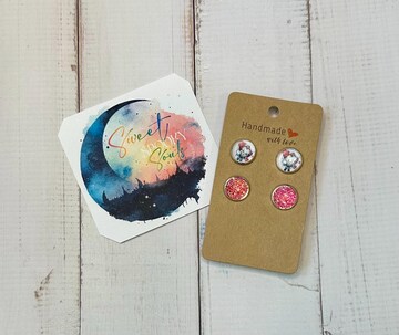 Horror Valentine Stud Earrings | Set of Two Earrings