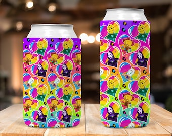 Horror/Floral Can Cooler | Drink Holder