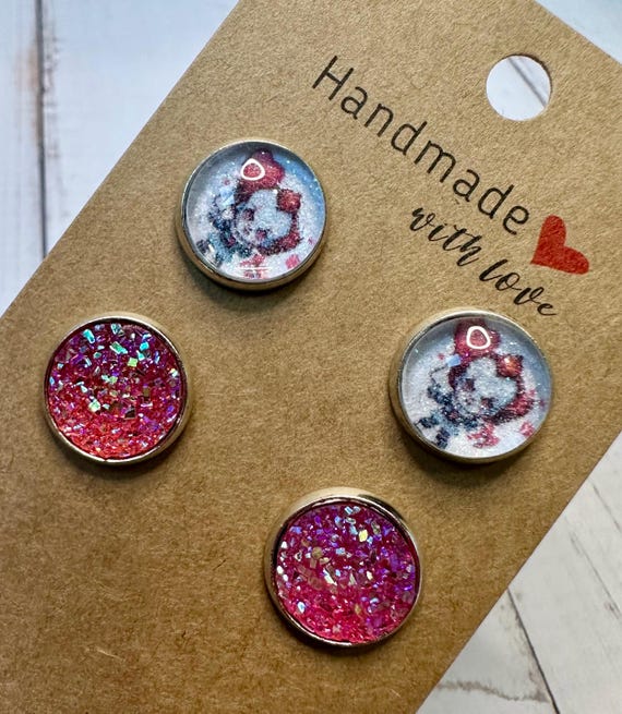 Horror Valentine Stud Earrings | Set of Two Earrings