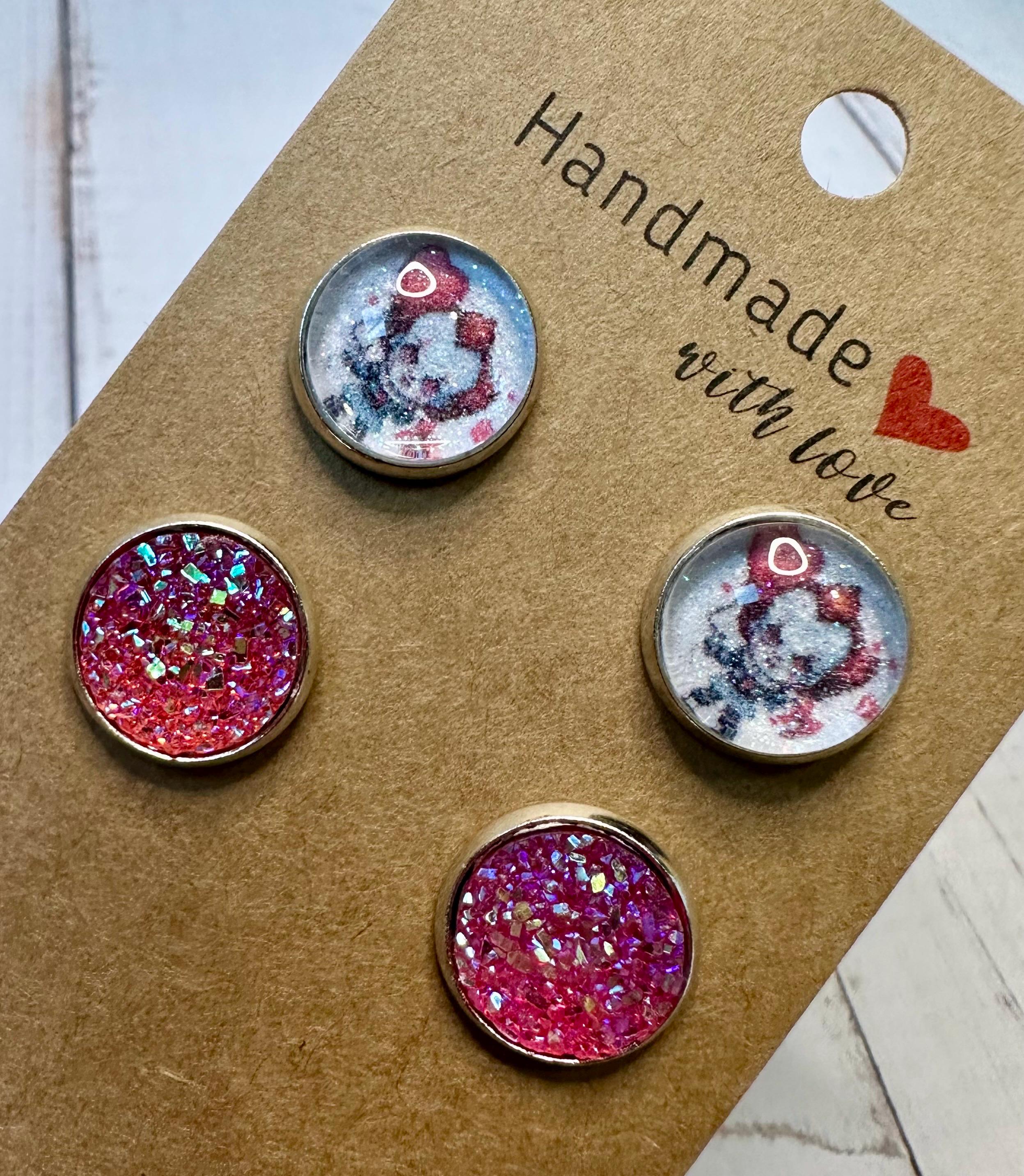 Horror Valentine Stud Earrings | Set of Two Earrings