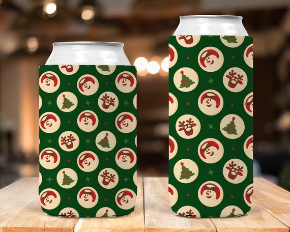 Christmas Cookies Can Cooler | Drink Holder