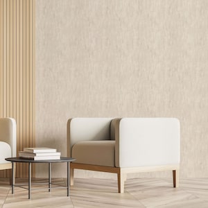 Brush Effect Wallpaper | Neutral Coloured Wallpaper Available In Beige, Black & Grey