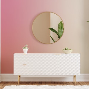 Peach and Pink Ombre Wallpaper Mural | Available In Other Colour Variations