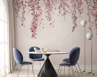 Pink Sakura Wallpaper Mural | Pink Blossom Design